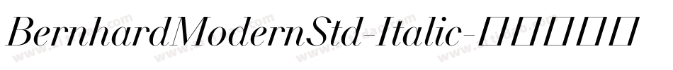 BernhardModernStd-Italic字体转换