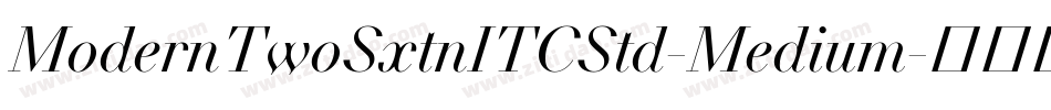 ModernTwoSxtnITCStd-Medium字体转换
