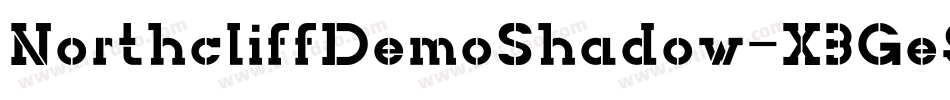 NorthcliffDemoShadow-X3Ge9字体转换