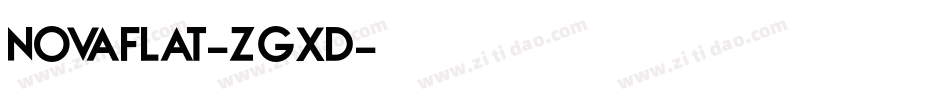 NovaFlat-zgxD字体转换