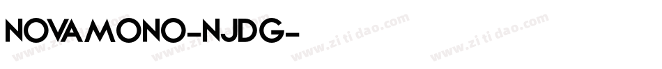 Novamono-njdg字体转换
