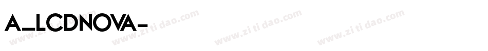 a_LCDNova字体转换