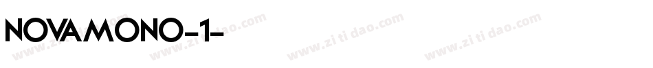 novamono-1字体转换