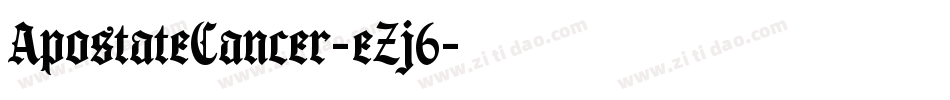 ApostateCancer-eZj6字体转换