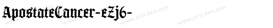 ApostateCancer-eZj6字体转换