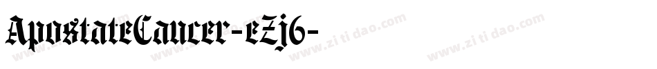 ApostateCancer-eZj6字体转换