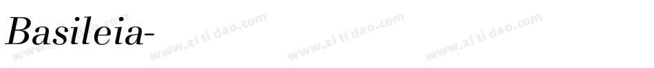Basileia字体转换
