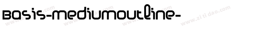 Basis-MediumOutline字体转换