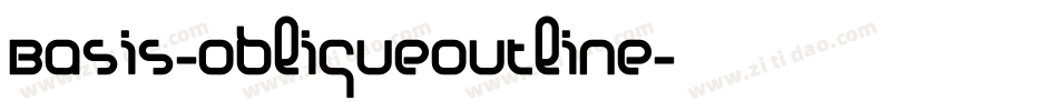Basis-ObliqueOutline字体转换