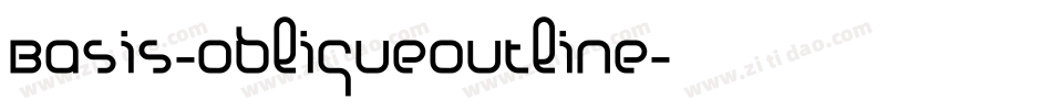 Basis-ObliqueOutline字体转换