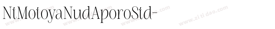 NtMotoyaNudAporoStd字体转换