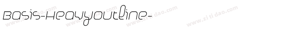 Basis-HeavyOutline字体转换