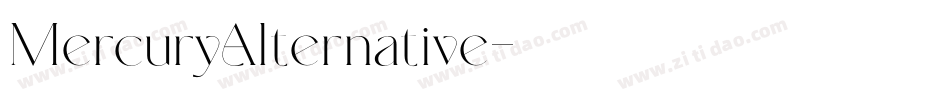 MercuryAlternative字体转换