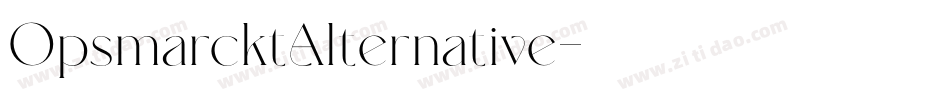 OpsmarcktAlternative字体转换