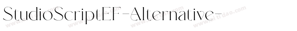 StudioScriptEF-Alternative字体转换