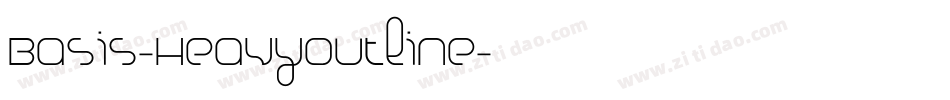 Basis-HeavyOutline字体转换