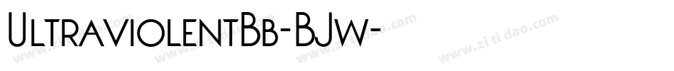 UltraviolentBb-BJw字体转换