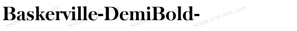Baskerville-DemiBold字体转换