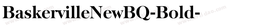 BaskervilleNewBQ-Bold字体转换