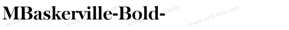 MBaskerville-Bold字体转换