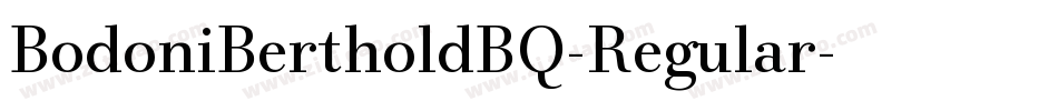BodoniBertholdBQ-Regular字体转换