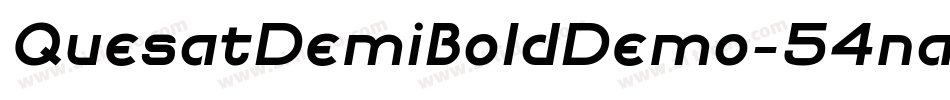QuesatDemiBoldDemo-54na字体转换