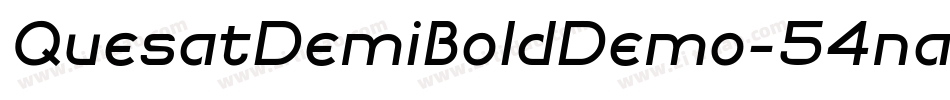 QuesatDemiBoldDemo-54na字体转换