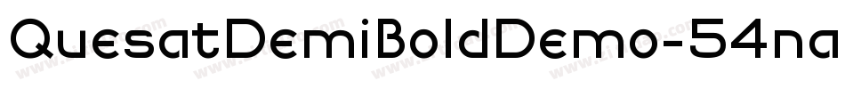 QuesatDemiBoldDemo-54na字体转换