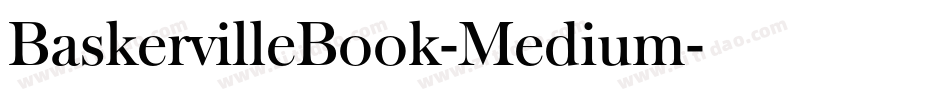 BaskervilleBook-Medium字体转换