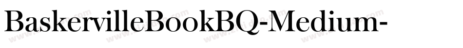 BaskervilleBookBQ-Medium字体转换