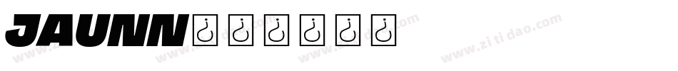 JAUNN字体转换
