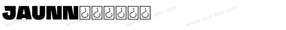 JAUNN字体转换