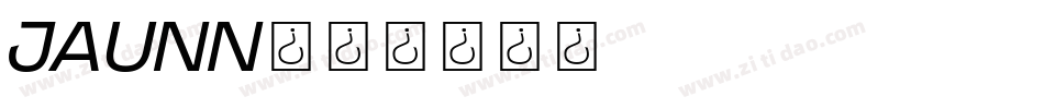 JAUNN字体转换