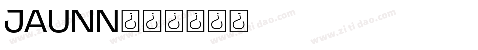 JAUNN字体转换