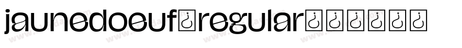 jaunedoeuf_regular字体转换