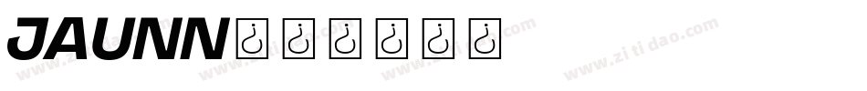 JAUNN字体转换