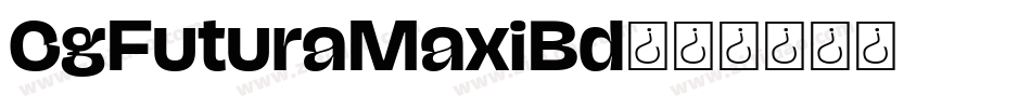 CgFuturaMaxiBd字体转换