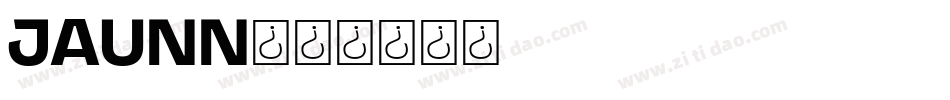 JAUNN字体转换