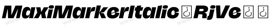 MaxiMarkerItalic-RjVe字体转换