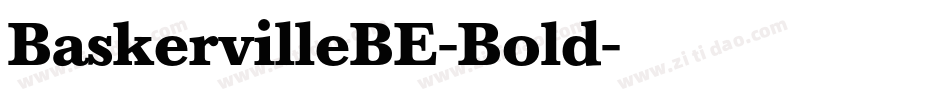 BaskervilleBE-Bold字体转换