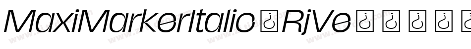 MaxiMarkerItalic-RjVe字体转换