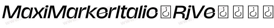 MaxiMarkerItalic-RjVe字体转换