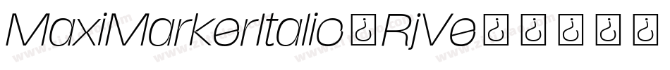MaxiMarkerItalic-RjVe字体转换