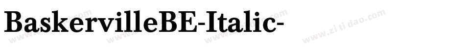 BaskervilleBE-Italic字体转换