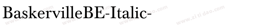 BaskervilleBE-Italic字体转换