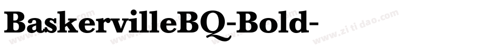 BaskervilleBQ-Bold字体转换