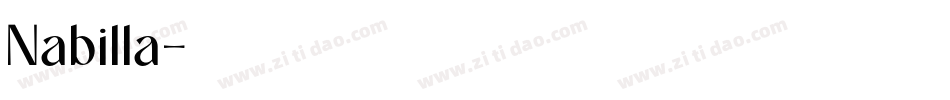 Nabilla字体转换