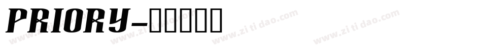 Priory字体转换