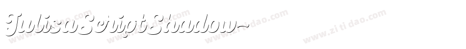 JulisaScriptShadow字体转换
