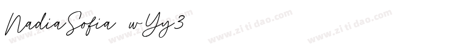 NadiaSofia-wYy3字体转换